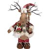 Northlight 22-in Winter Ready Plaid Standing Christmas Moose Figure with LED Antler