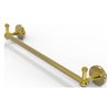 Allied Brass Shadwell Polished Brass 18-in Wall Mount Single Towel Bar with Integrated Hooks