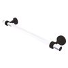 Allied Brass Pacific Grove Oil Rubbed Bronze Wall Mounted 24-in Towel Bar with Grooved Accents