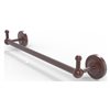 Allied Brass Prestige Regal Wall Mounted 36-in Towel Bar with Integrated Hooks - Antique Copper