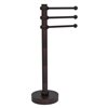 Allied Brass Towel Holder Venetian Bronze Freestanding Towel Rack with Twisted Accents