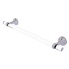 Allied Brass Pacific Beach Polished Chrome Wall Mounted 24-in Towel Bar with Twisted Accents
