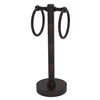 Allied Brass Venetian Bronze Freestanding Countertop Towel Ring with Grooved Accents