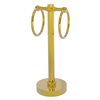 Allied Brass Polished Brass Freestanding Countertop Towel Ring with Twisted Accents