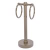 Allied Brass Antique Pewter Freestanding Countertop Towel Ring with Twisted Accents