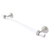 Allied Brass Pacific Grove 30-in Satin Nickel Wall-Mounted Single Towel Bar with Dotted Accents