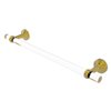 Allied Brass Pacific Beach 30-in Polished Brass Wall-Mounted Single Towel Bar with Twisted Accents
