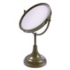 Allied Brass 8-in x 15-in Antique Brass Double-Sided Countertop Vanity Mirror