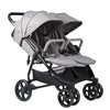 Qaba Side by Side Double Stroller for Toddlers with Adjustable Backrest Canopy