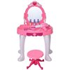 Qaba Children Dressing Table Set - Princess Vanity Set