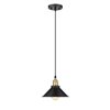 OVE Decors Shella 1-Light Black Modern/Contemporary Cone Standard 51.97-in H Pendant Light