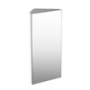 HomCom 11.81-in W x 23.62-in H x 7.24-in D Silver Bathroom Wall Cabinet