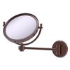 Allied Brass 11-in Antique Copper Double-Sided 2x Magnifying Wall-Mounted Mirror
