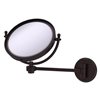 Allied Brass 11-in x 10-in Antique Bronze Double-Sided Magnifying Countertop Mirror