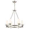 Westmore by ELK Concentric 6-Light Satin Nickel Transitional Chandelier
