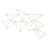 Cosmoliving By Cosmopolitan 17-in H x 32.4-in W Contemporary Abstract Metal Wall Accent