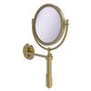 Allied Brass Soho 11-in x 15-in Satin Brass Double-Sided Magnifying Wall Mount Vanity Mirror