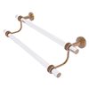 Allied Brass Pacific Beach Brushed Bronze 18-in Wall Mount Double Towel Bar