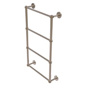Allied Brass Prestige Skyline Antique Pewter Wall Mount Towel Rack with Dotted Accents
