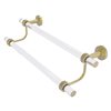 Allied Brass Pacific Beach 36-in Satin Brass Finish Wall Mount Double Towel Bar