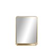 Grayson Lane 31.5-in x 23.65-in Rectangle Gold Wall Mirror