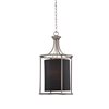 Millennium Lighting Jackson Brushed Pewter Traditional Clear Glass Dome Pendant Light
