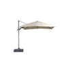 Velago Sabia 10-ft Mocha Polyester Square Cantilever Patio Umbrella Crank with Base