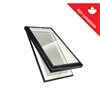 Columbia Skylights Neat Glass Curb Mount Manual Venting Skylight - 30.5-in x 46.5-in - Black