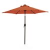 Casainc 7.5-ft Orange Garden Patio Umbrella Crank with Light