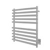 WarmlyYours Rome Stainless Steel Brushed Silver Hardwired Towel Warmer with 10 Bars