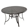 Clihome 59.8-in Round Outdoor Dining Table with Umbrella Hole