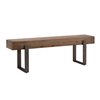 Southern Enterprises Pelaid Industrial Wood/Black Accent Bench