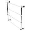 Allied Brass Pacific Beach 36-in Venetian Bronze Wall-Mounted 4-Tier Towel Bar with Grooved Accents