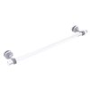 Allied Brass Pacific Grove Matte White 24-in Shower Door Towel Bar with Dotted Accents