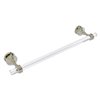 Allied Brass Pacific Grove Polished Nickel 18-in Shower Door Towel Bar with Dotted Accents