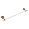 Allied Brass Pacific Beach Brushed Bronze 24-in Shower Door Towel Bar with Twisted Accents