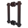 Allied Brass Contemporary Venetian bronze 6-in Back to Back Shower Door Pull with Twisted Accent