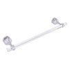 Allied Brass Pacific Grove Satin Chrome 18-in Shower Door Towel Bar with Twisted Accents