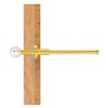 Allied Brass Clearview 10.1-in L x 1.9-in H Extendable Polished Brass Closet Rod - Hardware Included