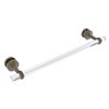 Allied Brass Pacific Beach Antique Brass 18-in Shower Door Towel Bar with Twisted Accents