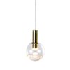 VONN Lighting Sienna 5-in Integrated LED ETL Certified Pendant with Globe Shade, Brass
