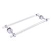 Allied Brass Pacific Grove Polished Chrome 18-in Double Shower Door Towel Bar with Grooved Accents