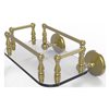 Allied Brass Monte Carlo Satin Brass Wall Mount Glass Bathroom Shelf