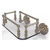 Allied Brass Que New Antique Pewter Wall Mount Glass Bathroom Shelf