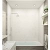 Wetwall 36-in x 96-in Vienna Marble Shower Wall Panel Kit