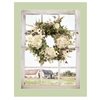 Trendy Decor 4 U Rectangle 14-in x 18-in Pleasant View Printed Wall Art with Green Frame