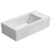 American Imaginations White Ceramic Vessel Rectangular Bathroom Sink (9.4-in x 19.7-in)