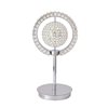 Bethel International 26.7-in Chrome Integrated LED In-line Standard Table Lamp with Crystal Accents