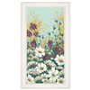Trendy Decor 4 U 27-in x 15-in Floral Field Day Wall Art Print with White Frame
