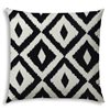 Joita Home Aztec 20-in x 20-in Black Indoor/Outdoor Pillow with Sewn Closure
